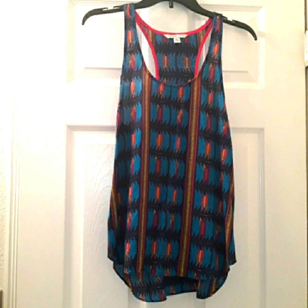 American Eagle Boho Santa Fe T-Back/Racer Back Top S
